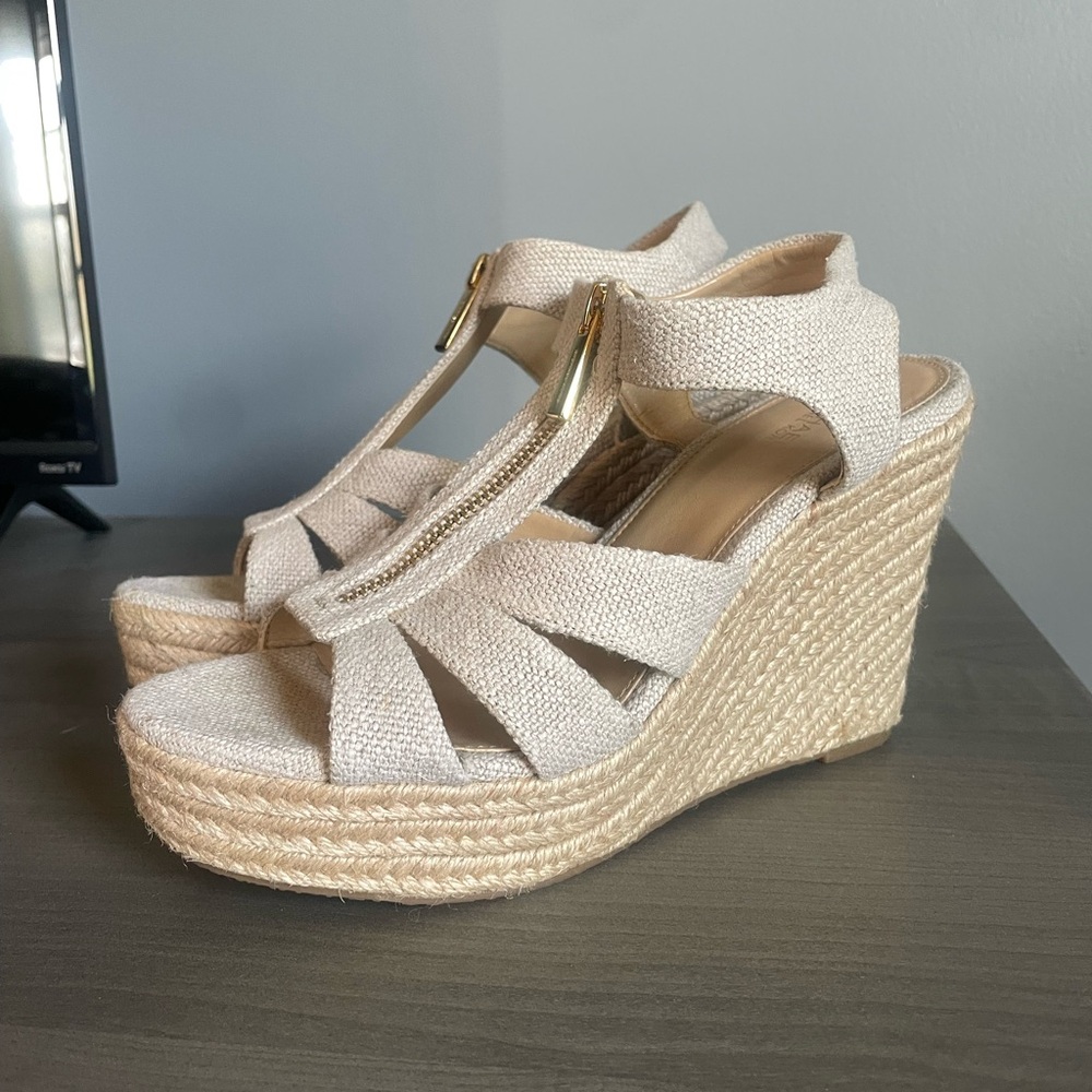 Michael Kors Wedge Espadrille Sandal size 7.5